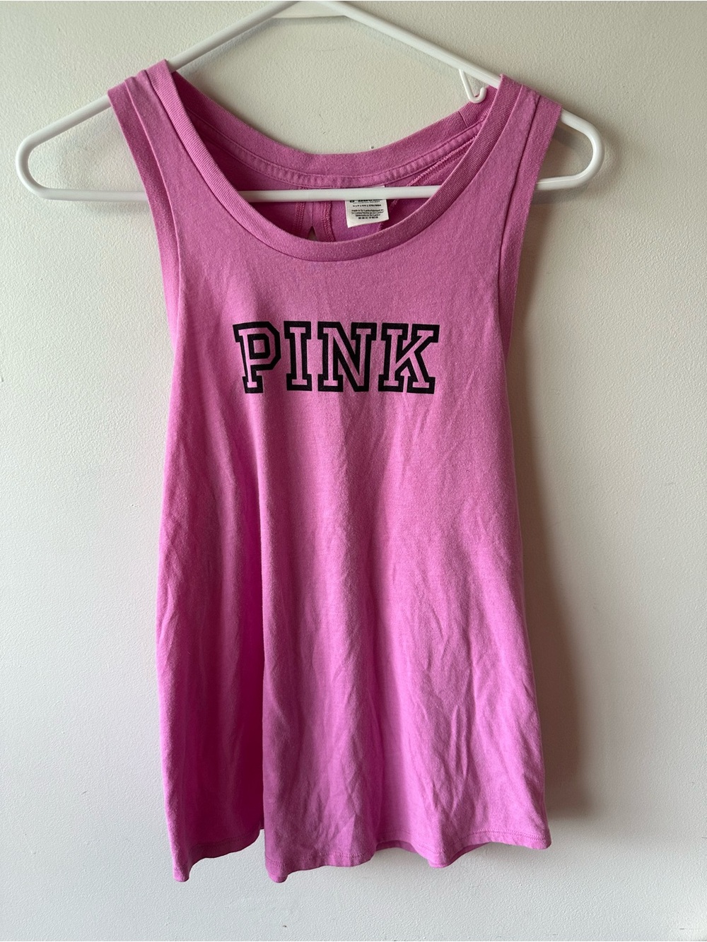 Victoria’s Secret Pink Open Back Pink Tank Top S